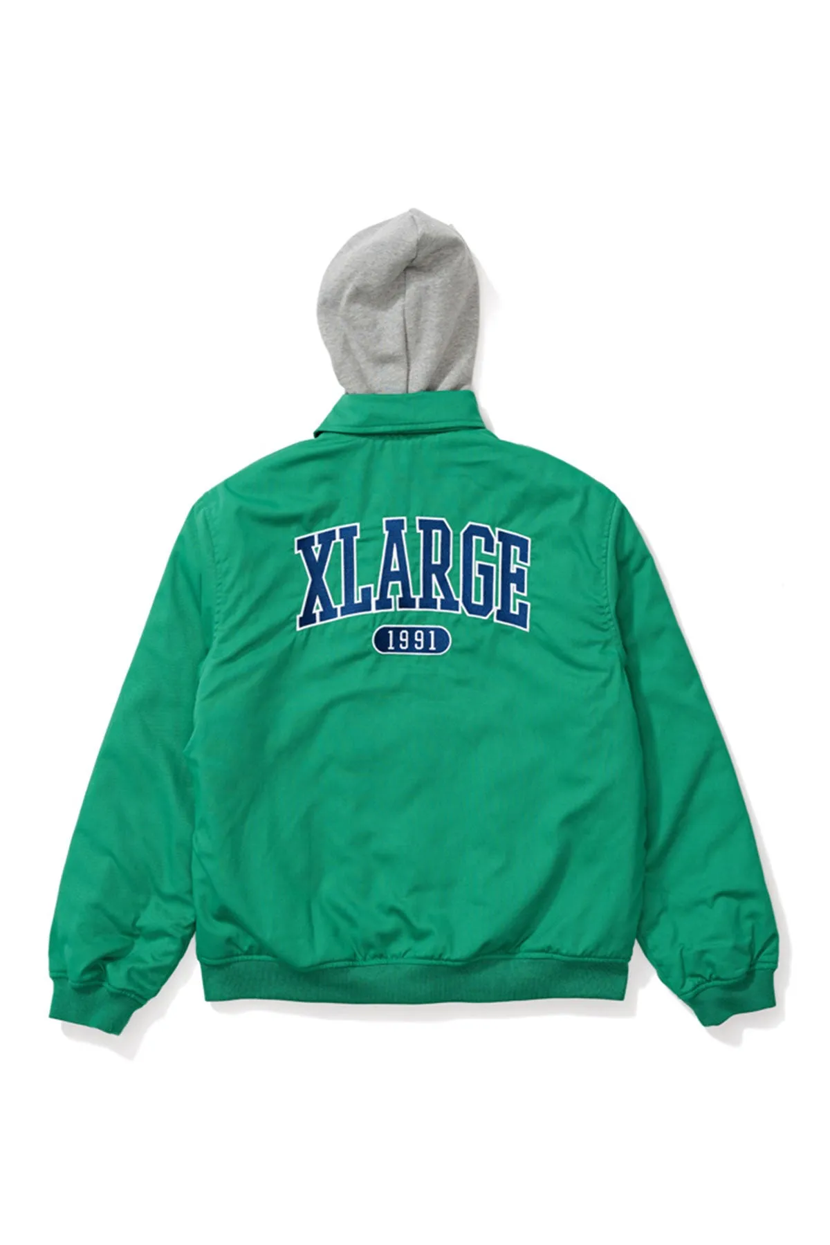 Hooded Bomber Jacket - Green