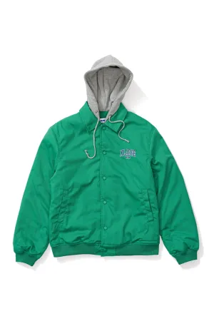 Hooded Bomber Jacket - Green