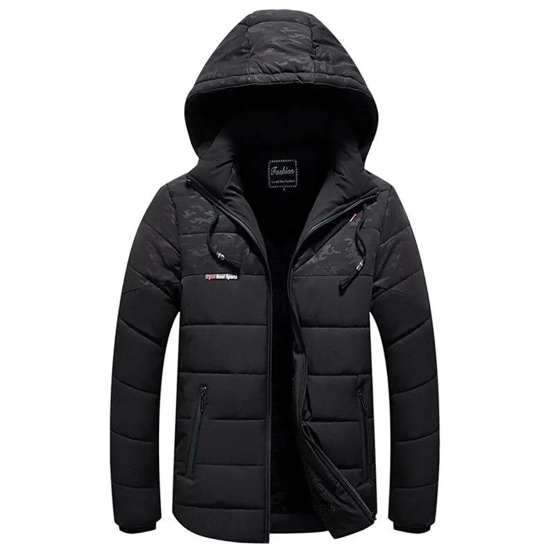 HOODED BOMBER JACKET
