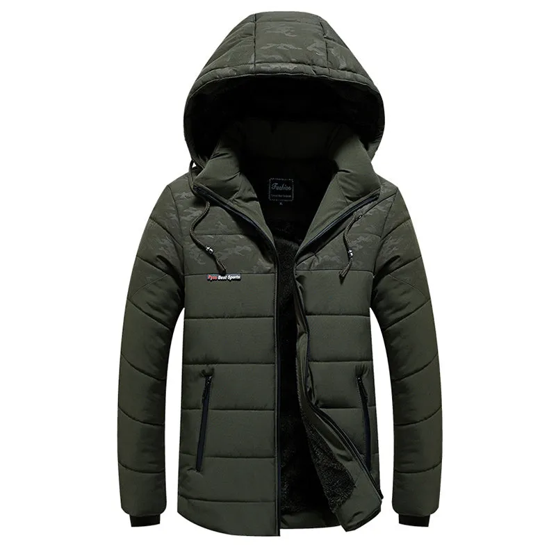 HOODED BOMBER JACKET