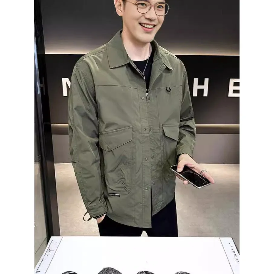 INSTOCK-Spring and autumn waterproof jackets for men