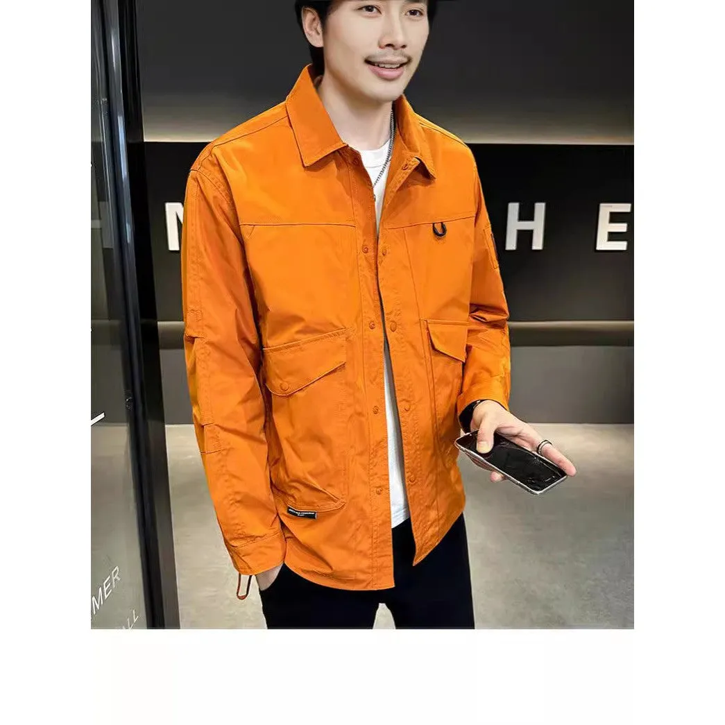 INSTOCK-Spring and autumn waterproof jackets for men