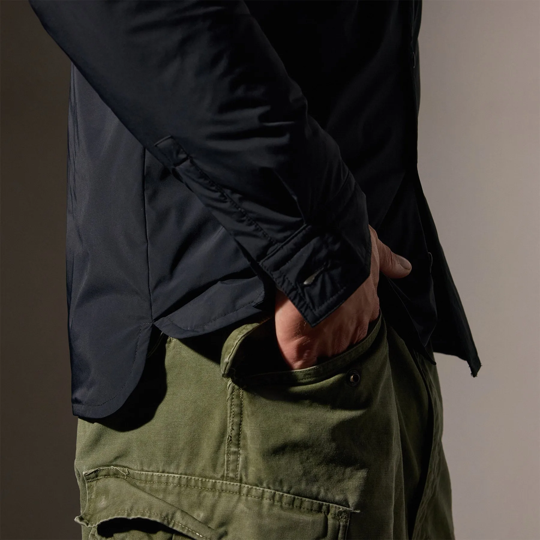 Insulated Outdoor Shirt Jacket - Black