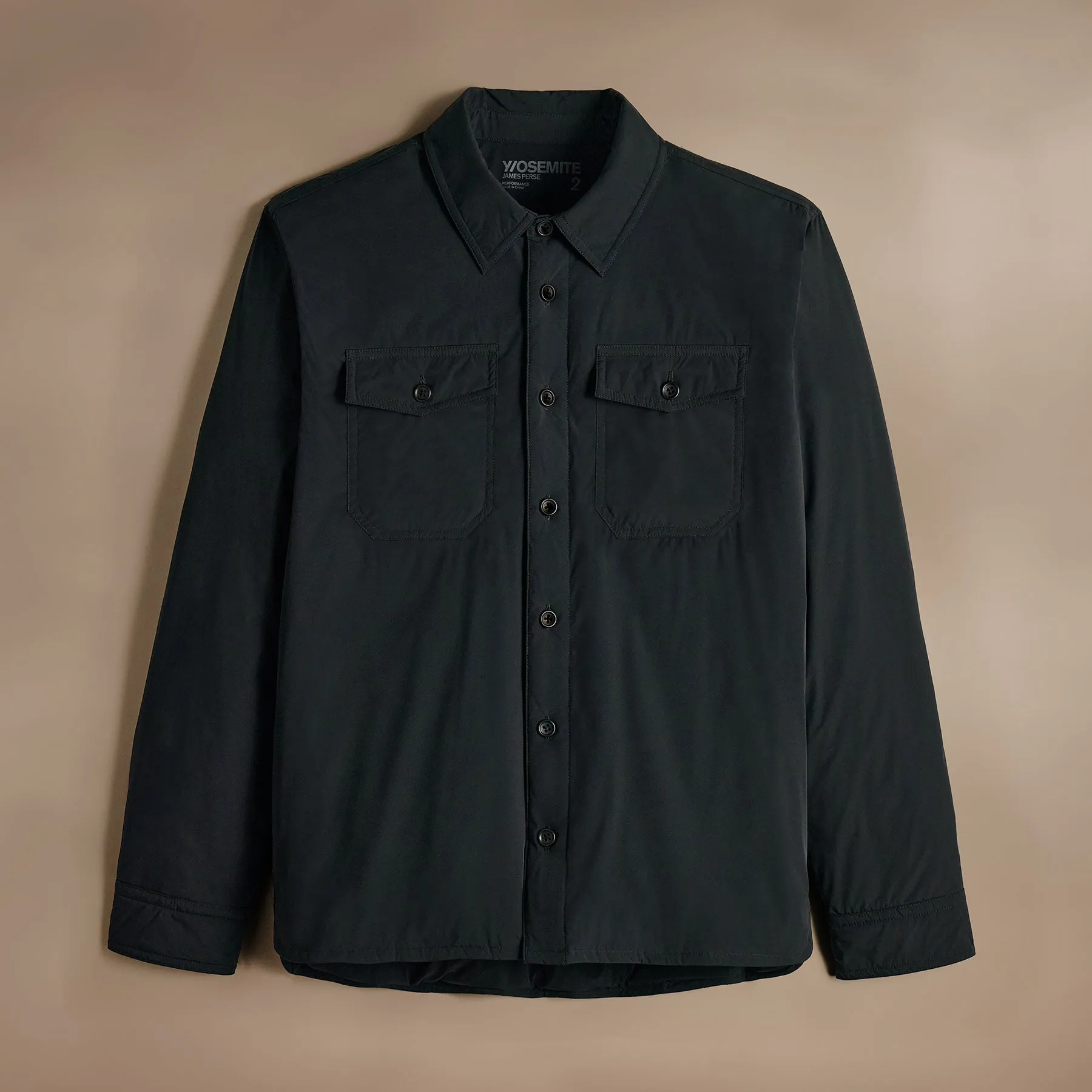 Insulated Outdoor Shirt Jacket - Black
