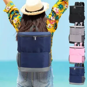 Insulated Waterproof Backpack Cooler Keeps 20 Cans Ice Cold Anywhere