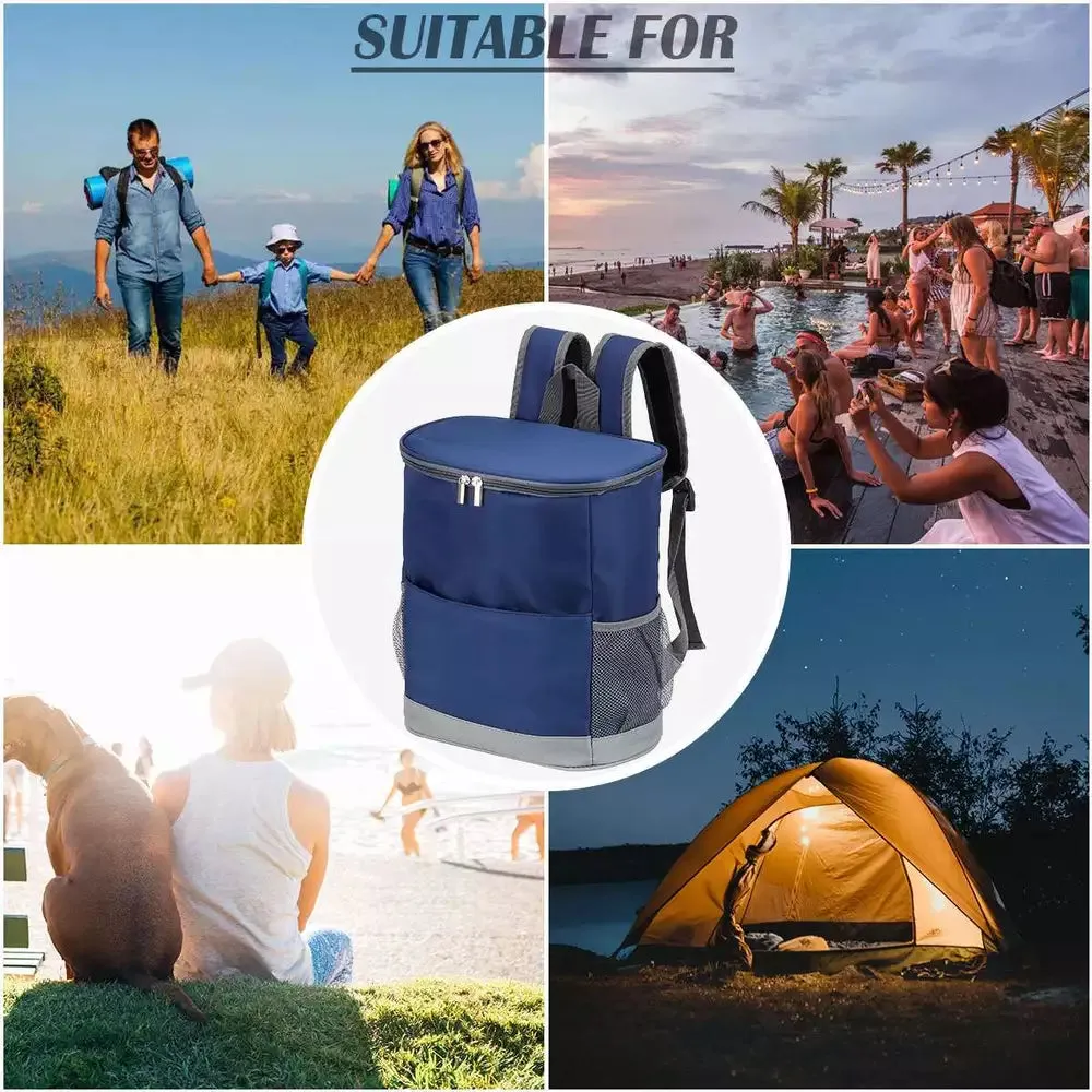 Insulated Waterproof Backpack Cooler Keeps 20 Cans Ice Cold Anywhere