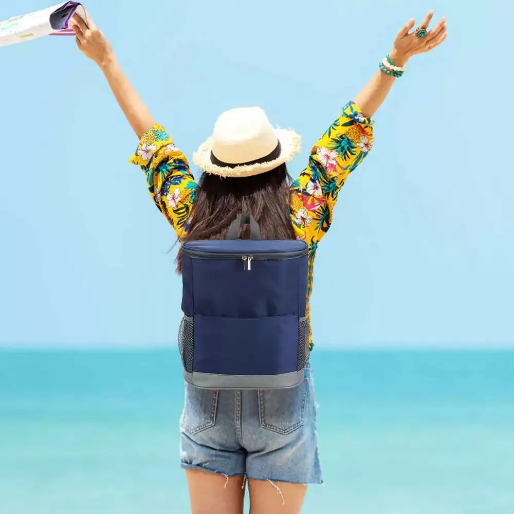 Insulated Waterproof Backpack Cooler Keeps 20 Cans Ice Cold Anywhere