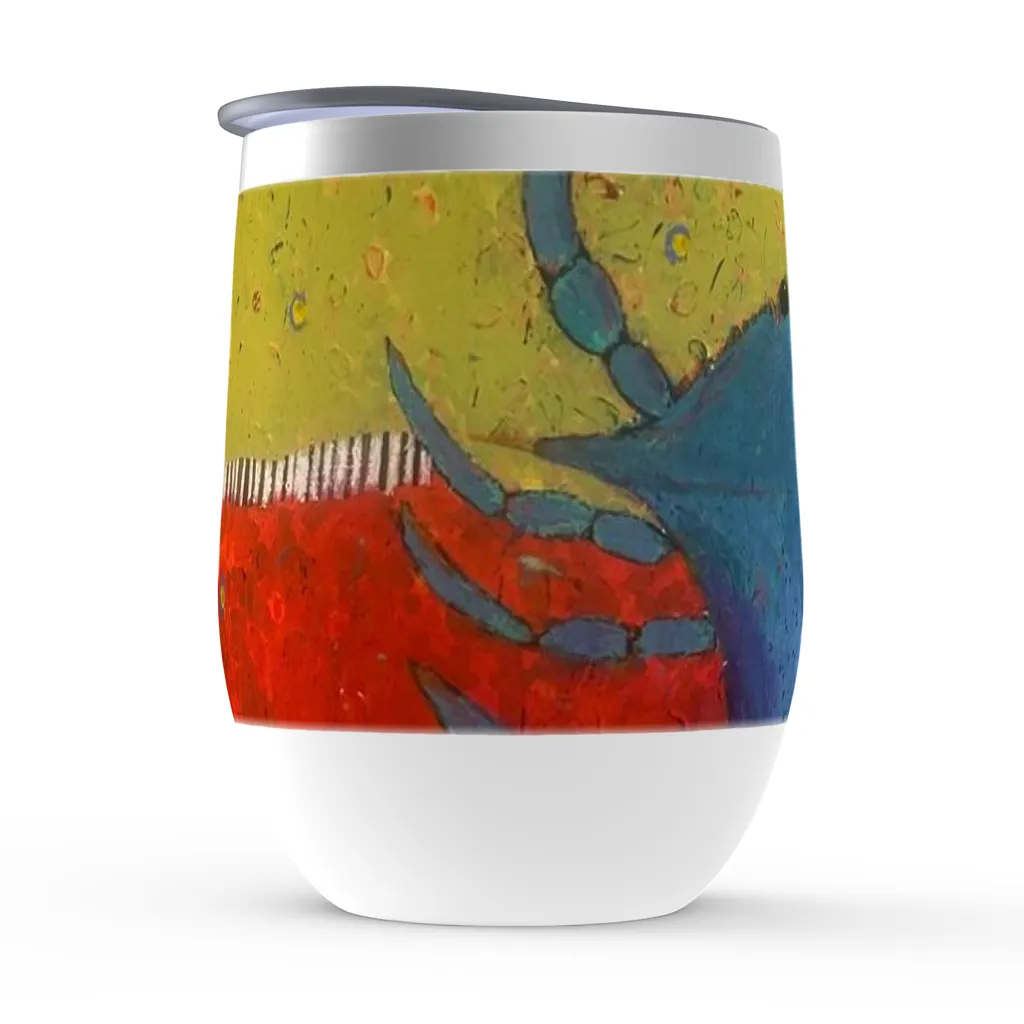 INSULATED WINE TUMBLER | BLUE CRAB