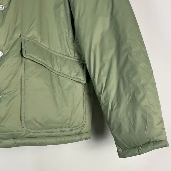 J Crew Sherpa-Lined Puffer Jacket Primaloft Size Small
