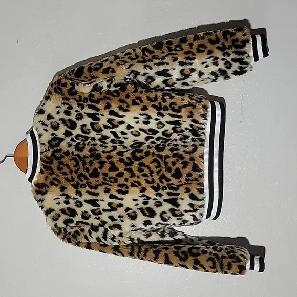 JACK BY BB DAKOTA Faux Fur Bomber Jacket XS