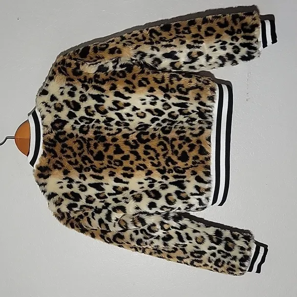 JACK BY BB DAKOTA Faux Fur Bomber Jacket XS