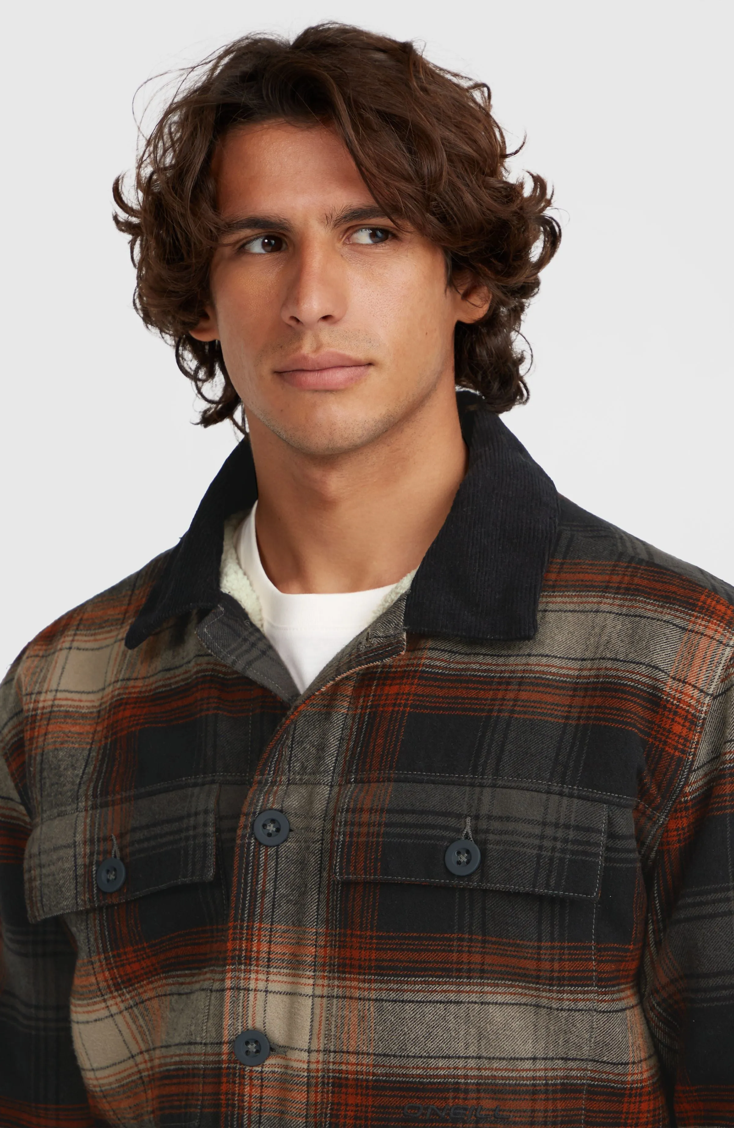 Jacke mit Fleecefutter | Grey Check Small