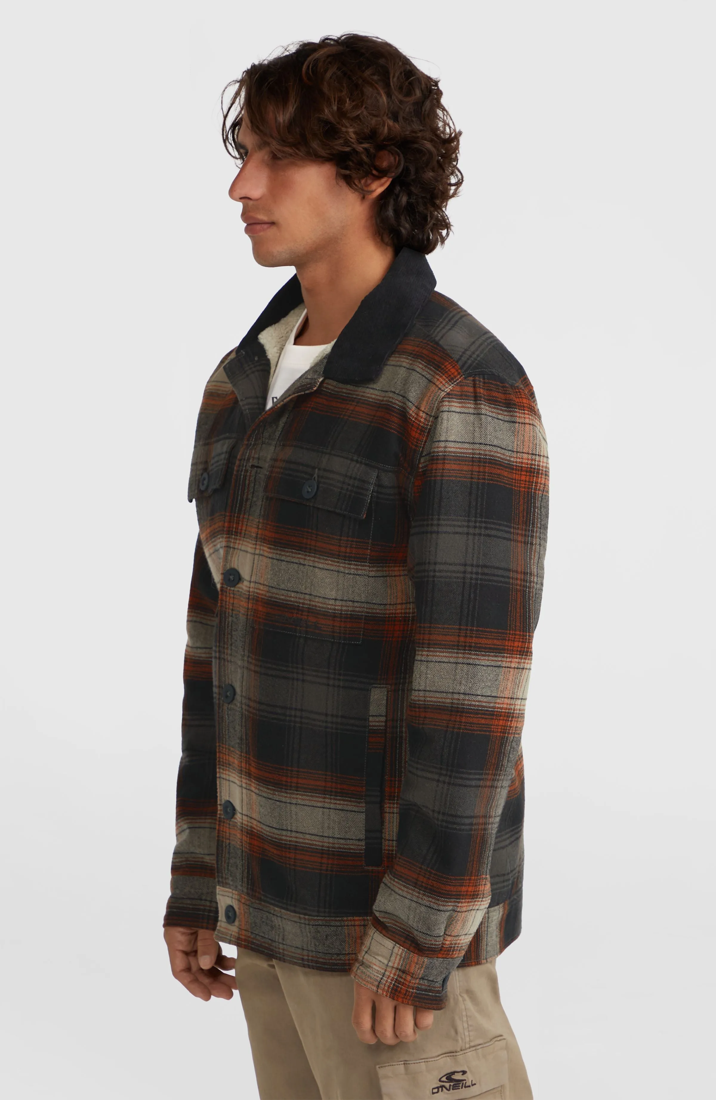Jacke mit Fleecefutter | Grey Check Small
