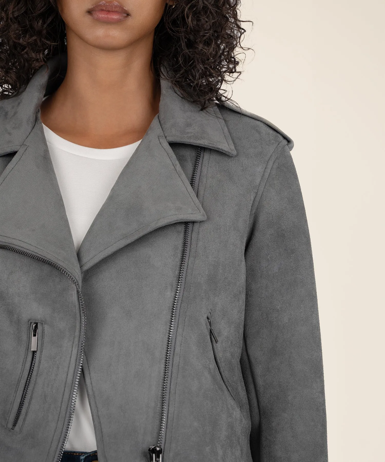 Jackie Faux Suede Moto Jacket - FINAL SALE