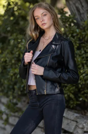 JK3 FAUX LEATHER MOTO JACKET