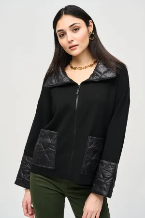 Joseph Ribkoff Sweater Knit Zipped Jacket Jr243933