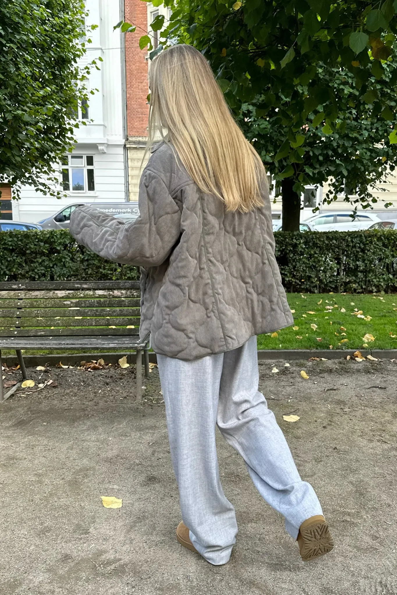 JosieIC Quilted Jakke - Grå