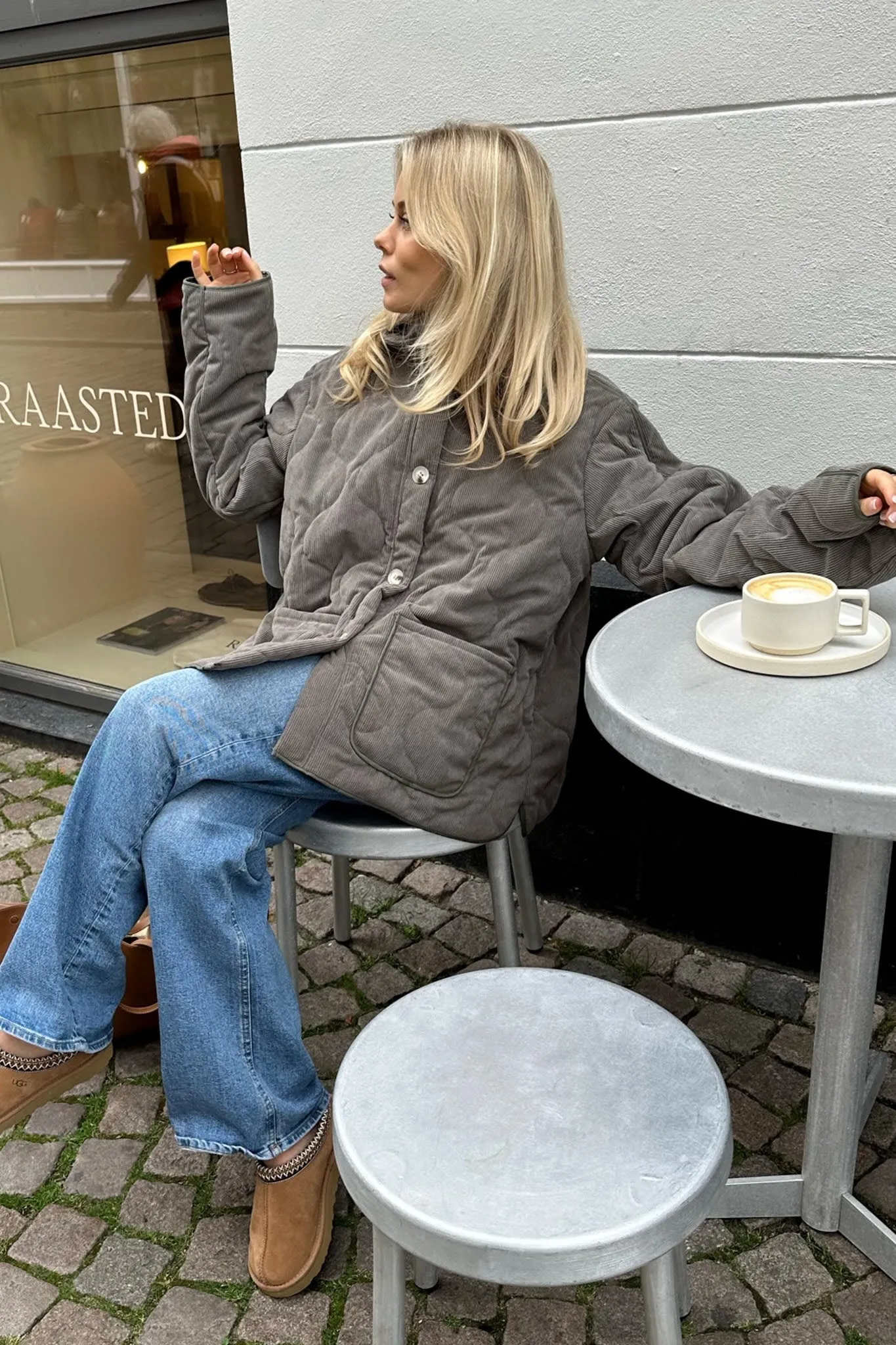 JosieIC Quilted Jakke - Grå