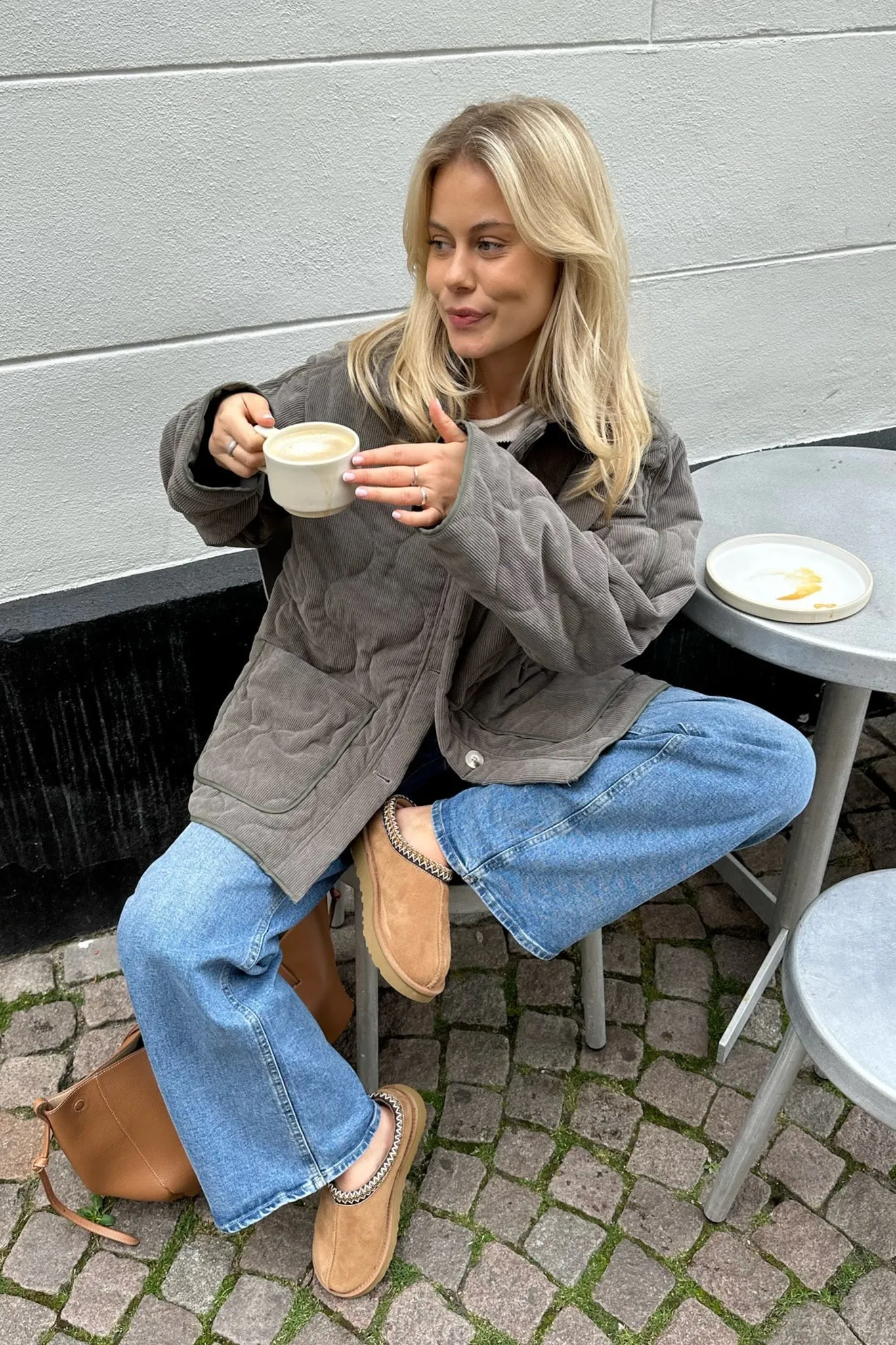 JosieIC Quilted Jakke - Grå