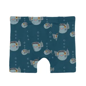 KicKee Pants Boxer Briefs - Peacock Puffer Fish