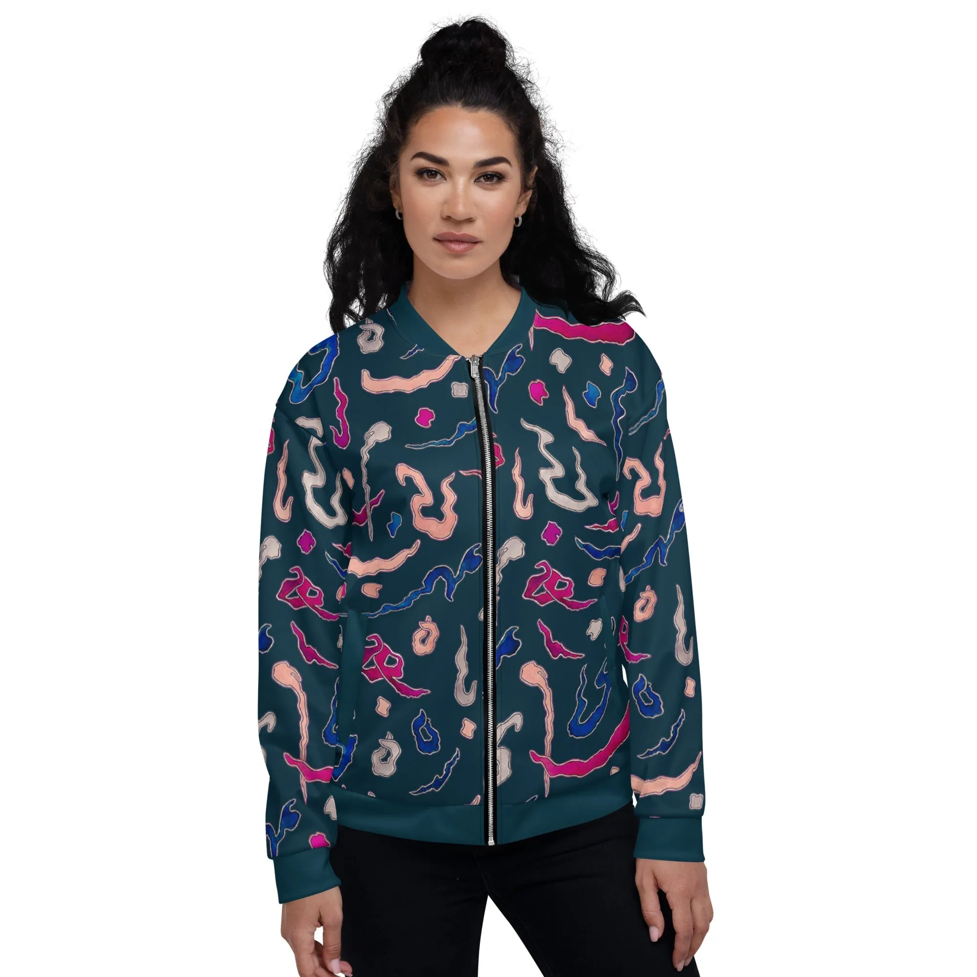 Kindness 3 | All-Over Printed Unisex Bomber Jacket