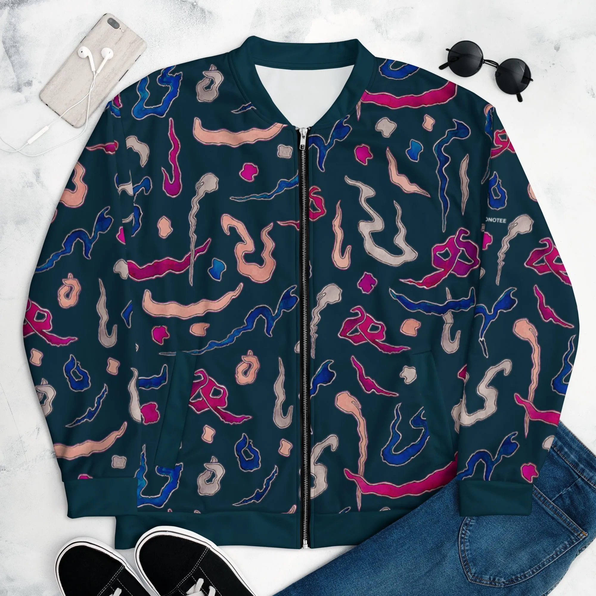 Kindness 3 | All-Over Printed Unisex Bomber Jacket
