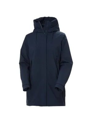 Kurtka przeciwdeszczowa damska Helly Hansen W Victoria Ins Mid Rain Jacket granatowy