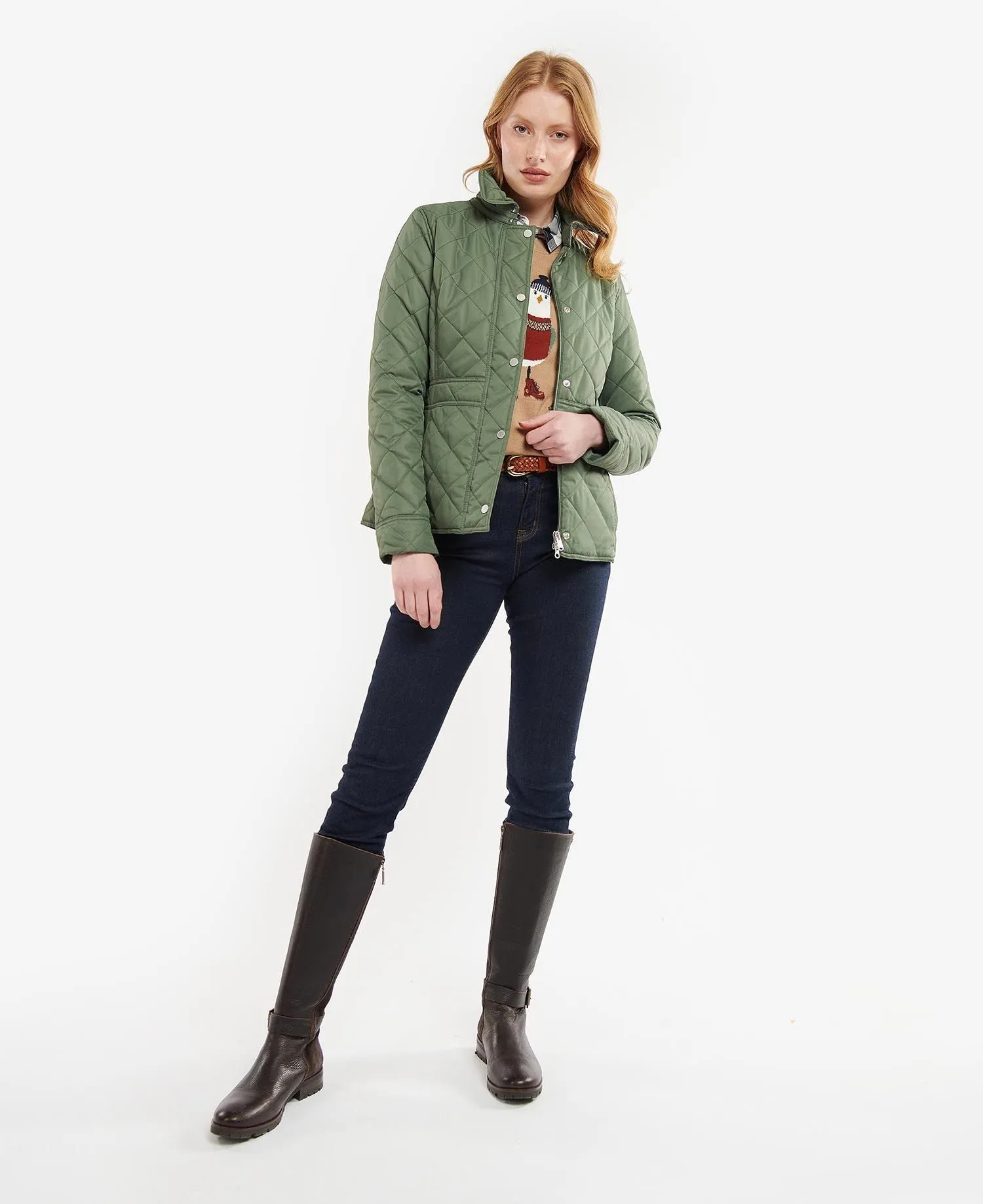 LADIES BARBOUR JEMIMA QUILTED JACKET - WINTERPINE