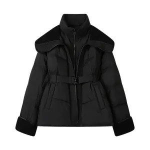 Lamb Wool Lapel Down Jacket