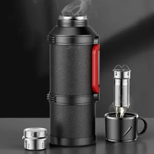 Large Capacity Insulated Water Kettle - 316 Stainless Steel, Insulated, Student, Hot Water, Outdoor Sports, Travel Kettle