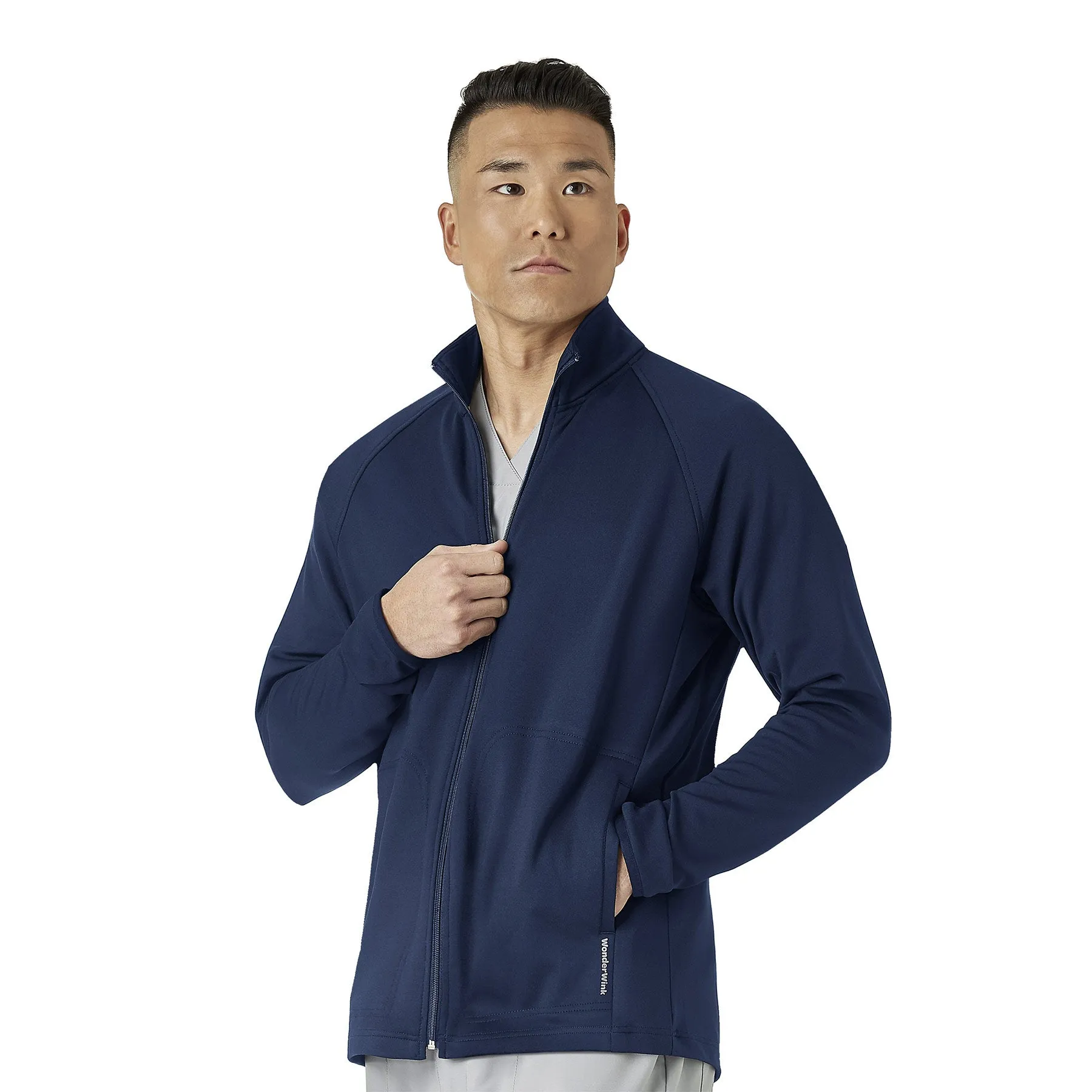 Layers 8309 Men's Fleece Full Zip Jacket Navy