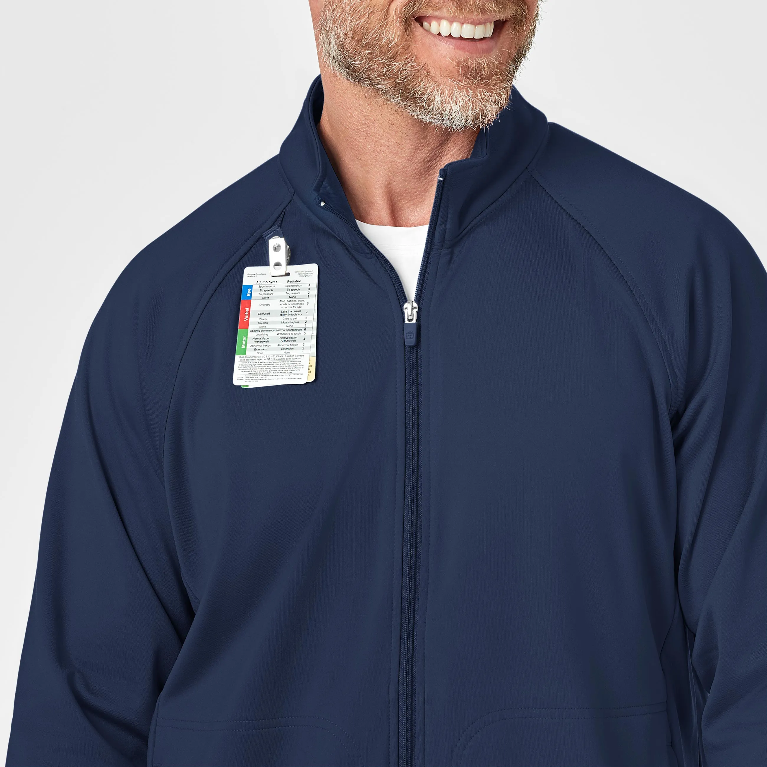 Layers 8309 Men's Fleece Full Zip Jacket Navy