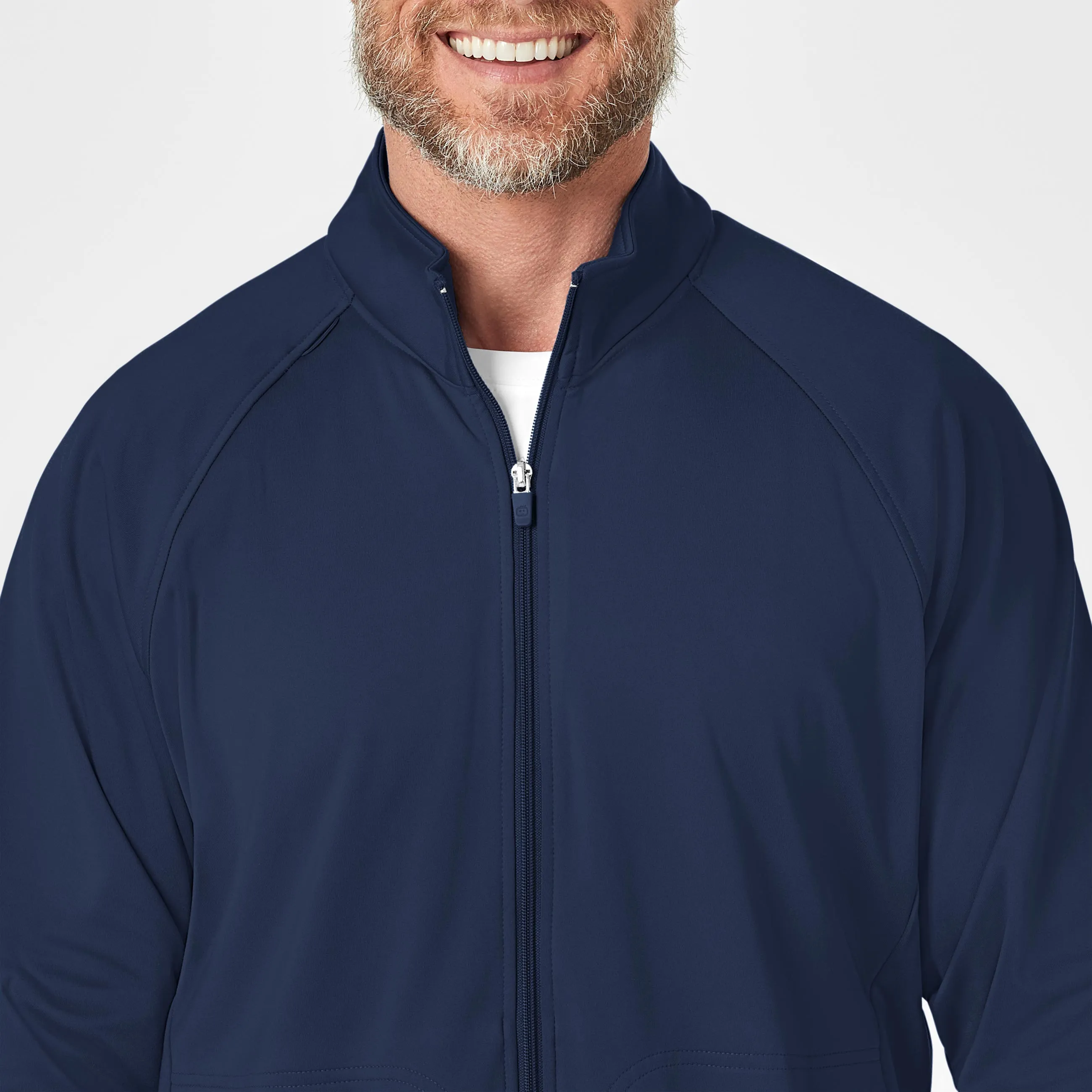Layers 8309 Men's Fleece Full Zip Jacket Navy