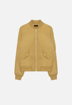 Leather Bogota Bomber / Tan Suede