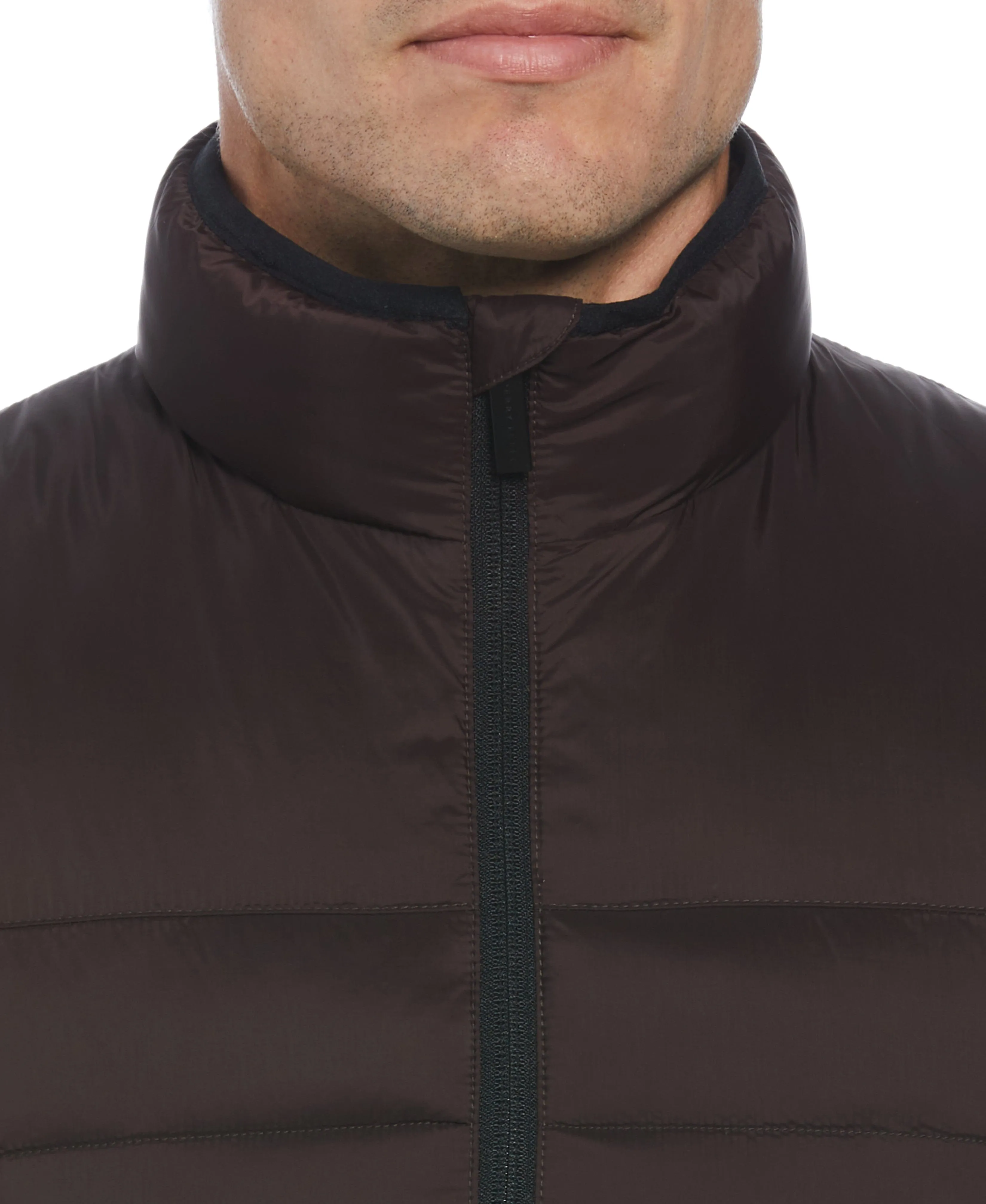 Lightweight Puffer Vest - Brown