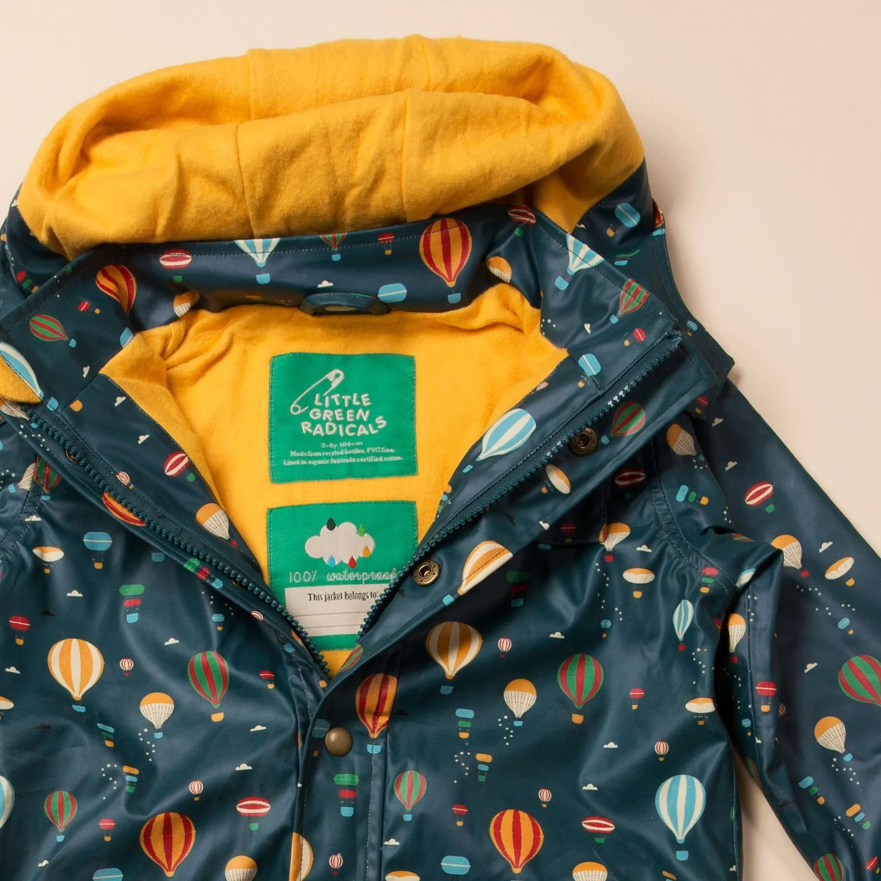 Little Green Radicals Higher Ground Waterproof Lined Raincoat (5-6yrs)