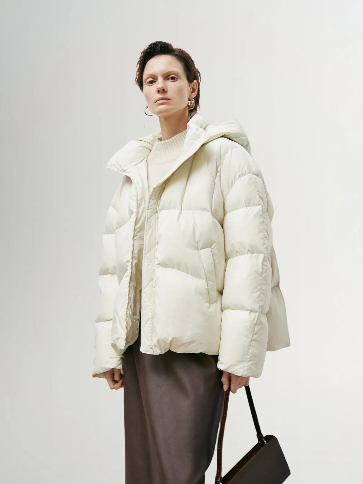 Loose-Fit Goose Down Puffer Jacket
