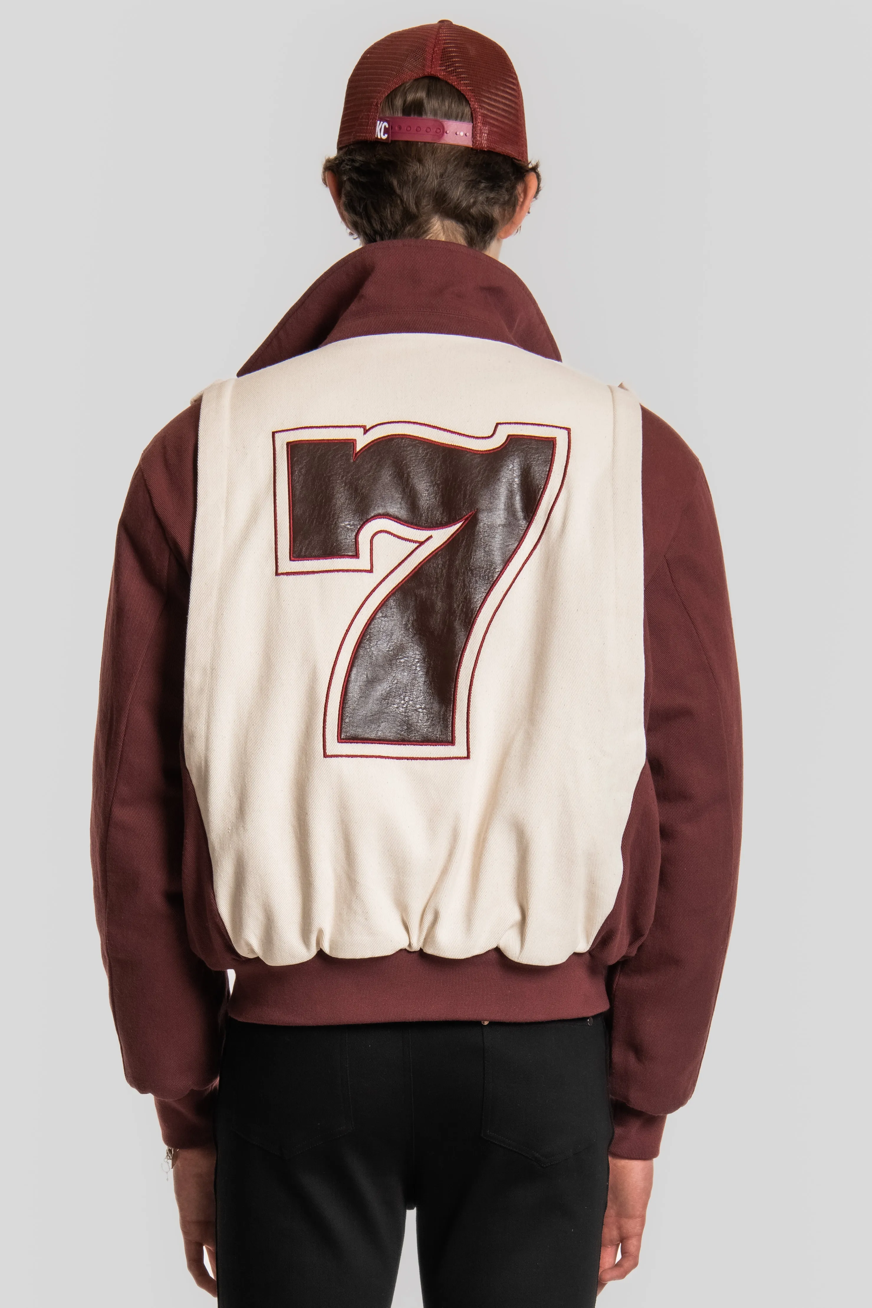 LUCKY NUMBER 7 DENIM BOMBER