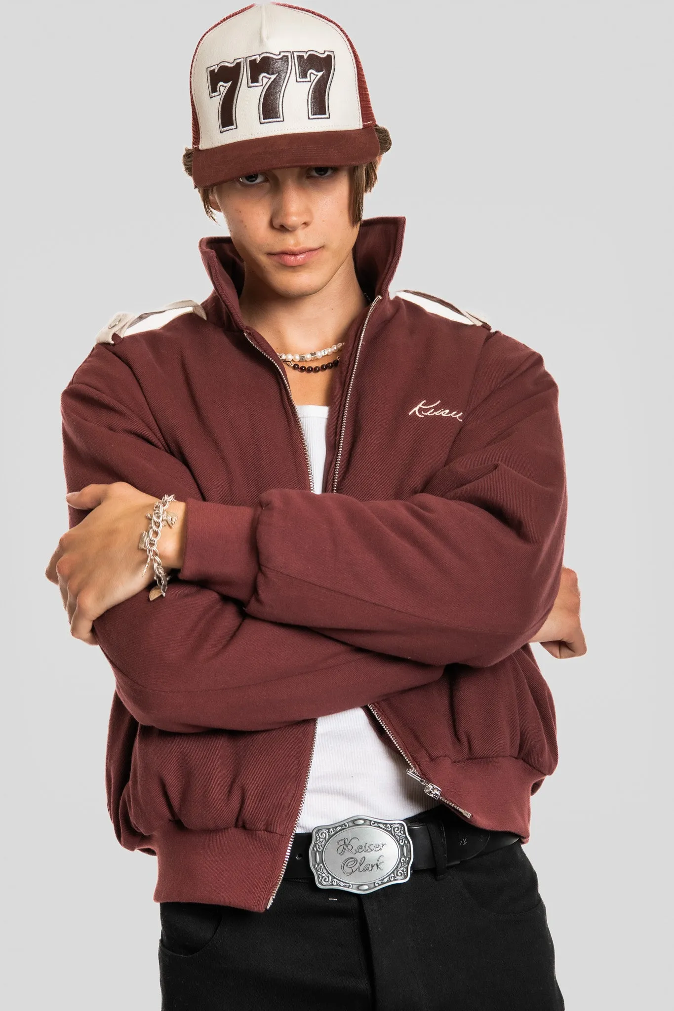 LUCKY NUMBER 7 DENIM BOMBER