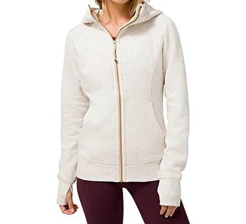 Lululemon Scuba Hoodie (Heathered Ivory Grey, 10)