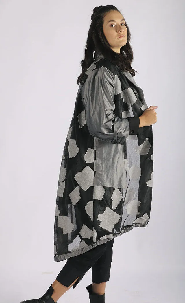 Luukaa Abstract Jacquard Organza Jacket