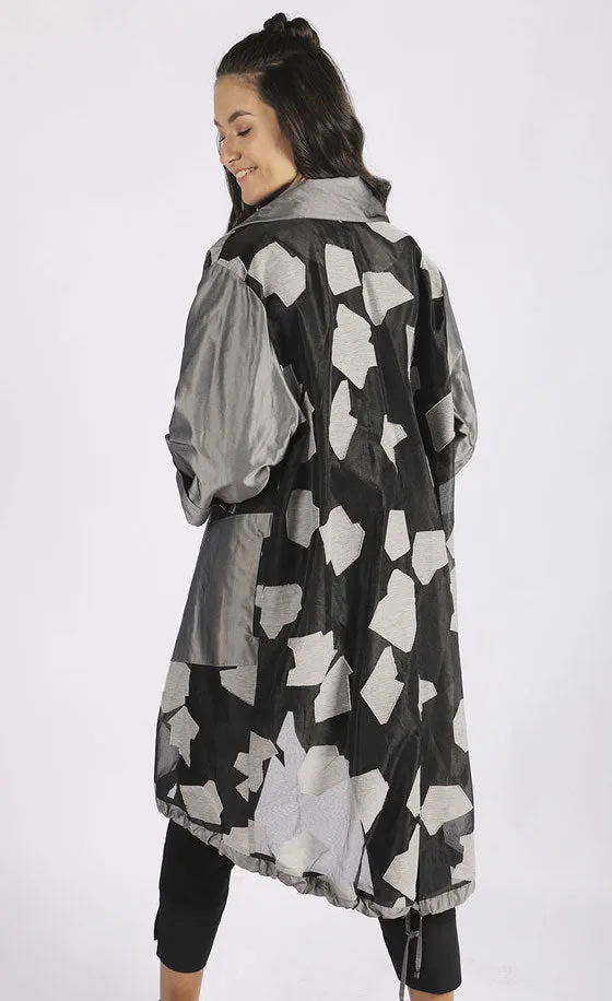 Luukaa Abstract Jacquard Organza Jacket