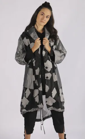 Luukaa Abstract Jacquard Organza Jacket