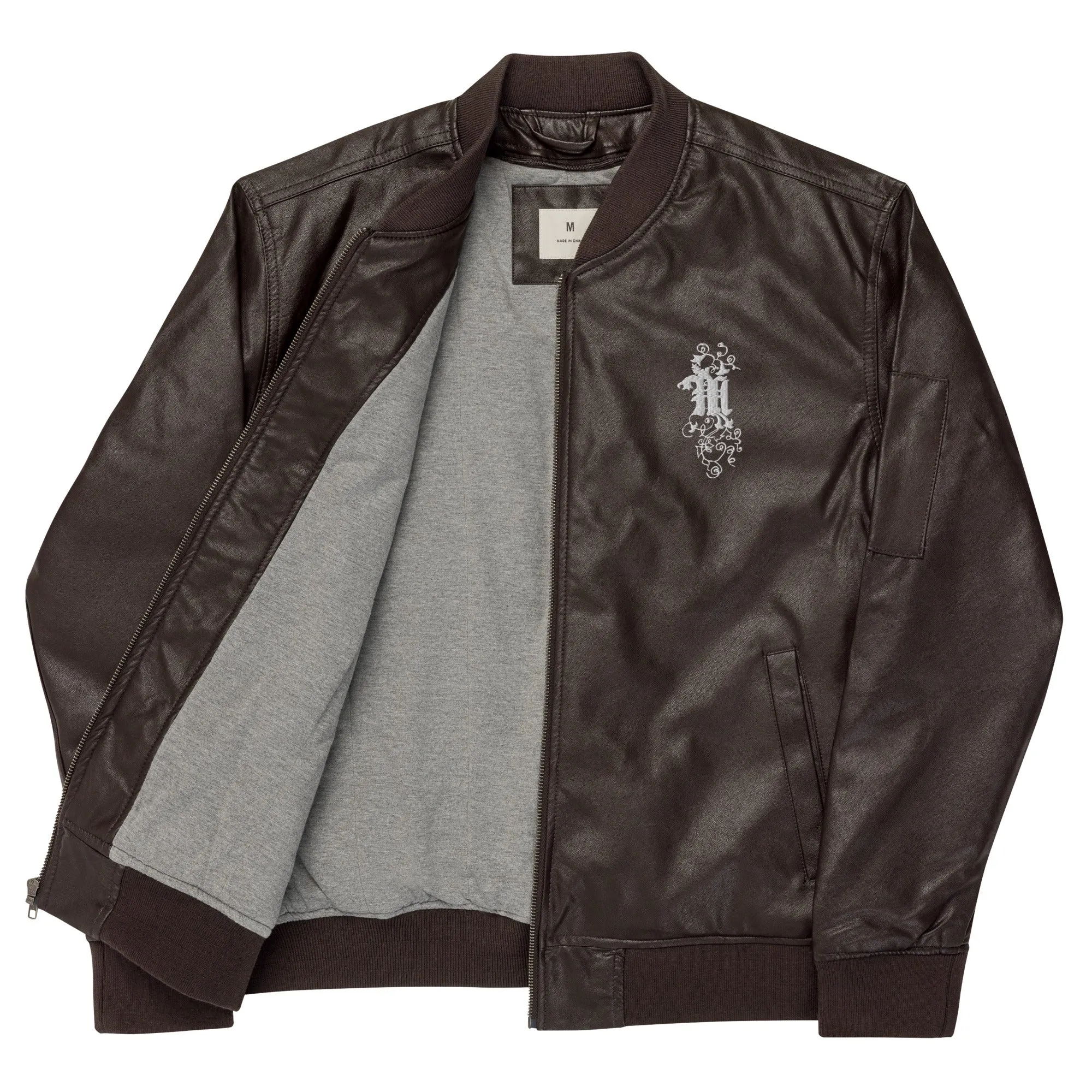 Maadish | Leather Bomber Jacket
