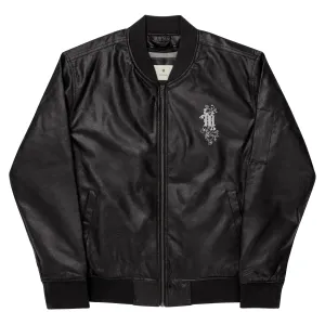 Maadish | Leather Bomber Jacket