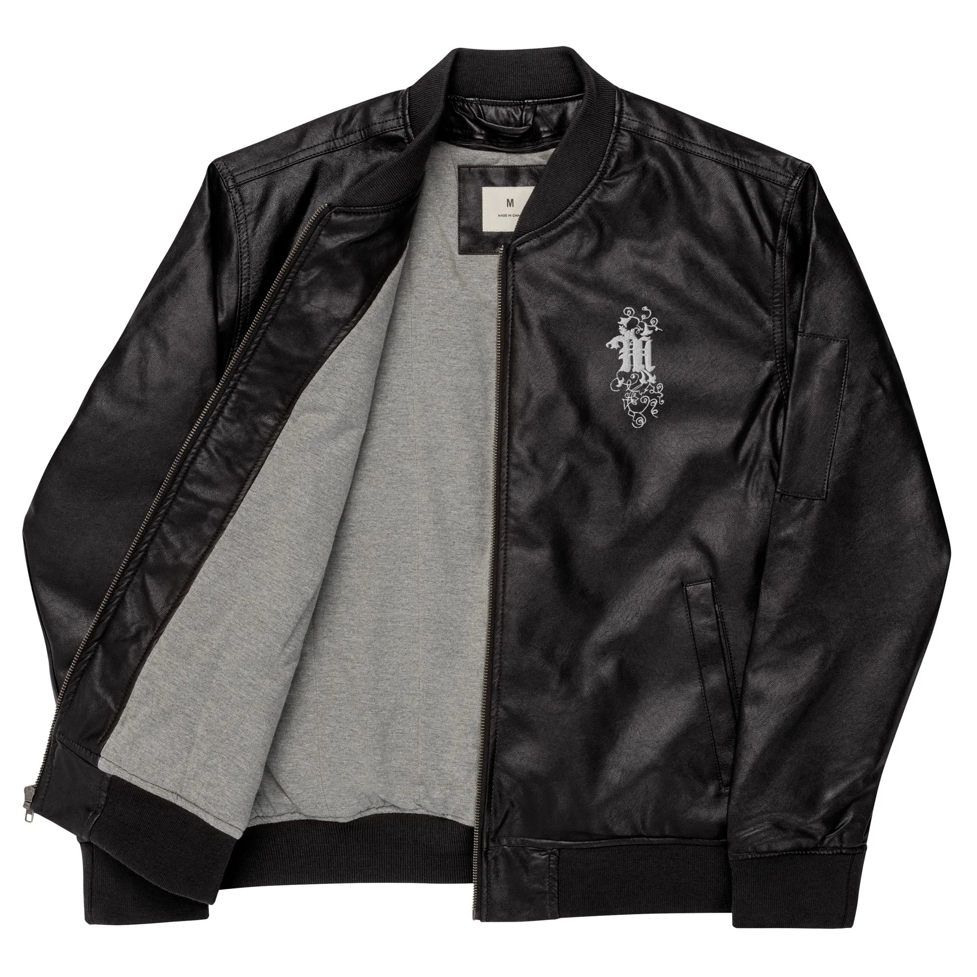 Maadish | Leather Bomber Jacket