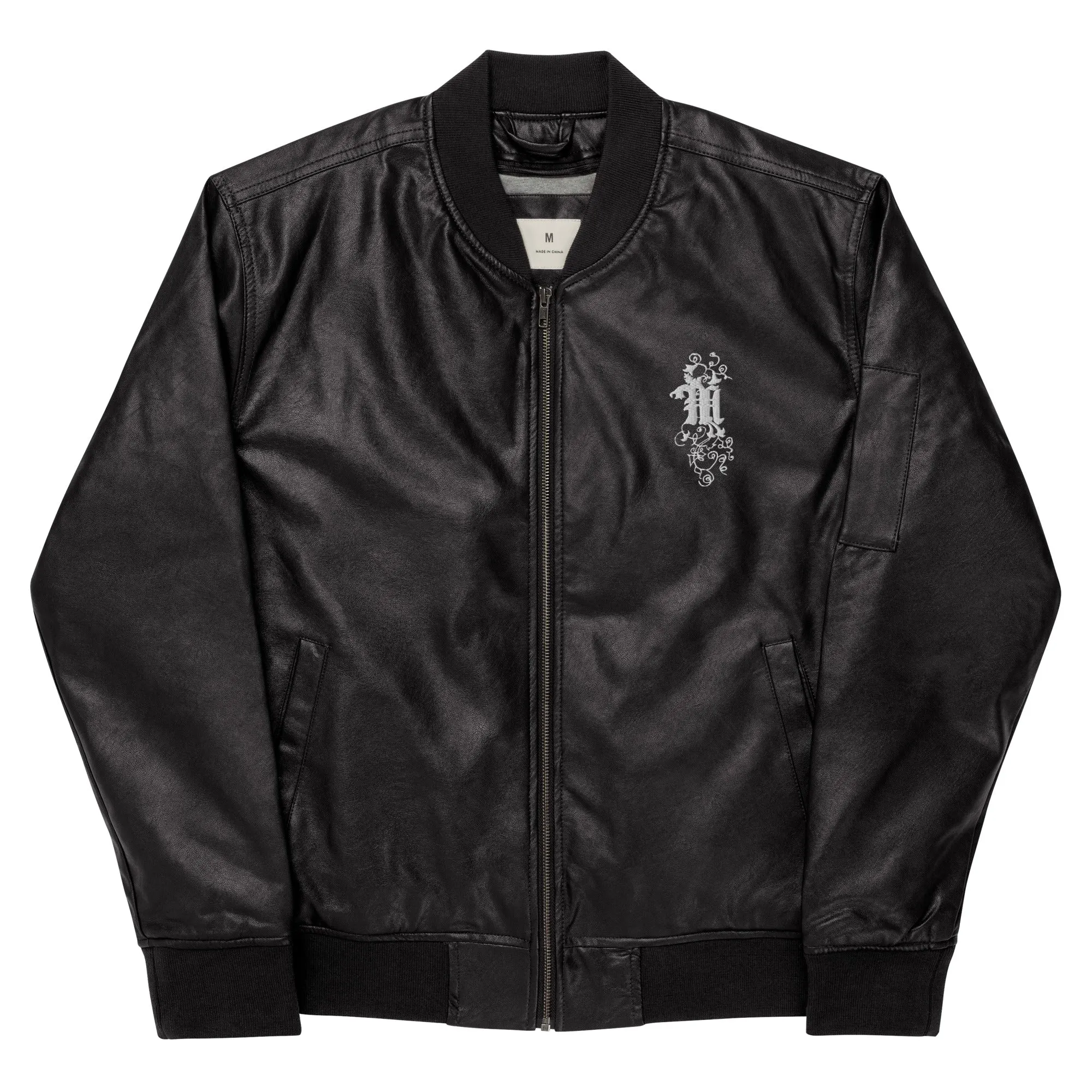 Maadish | Leather Bomber Jacket