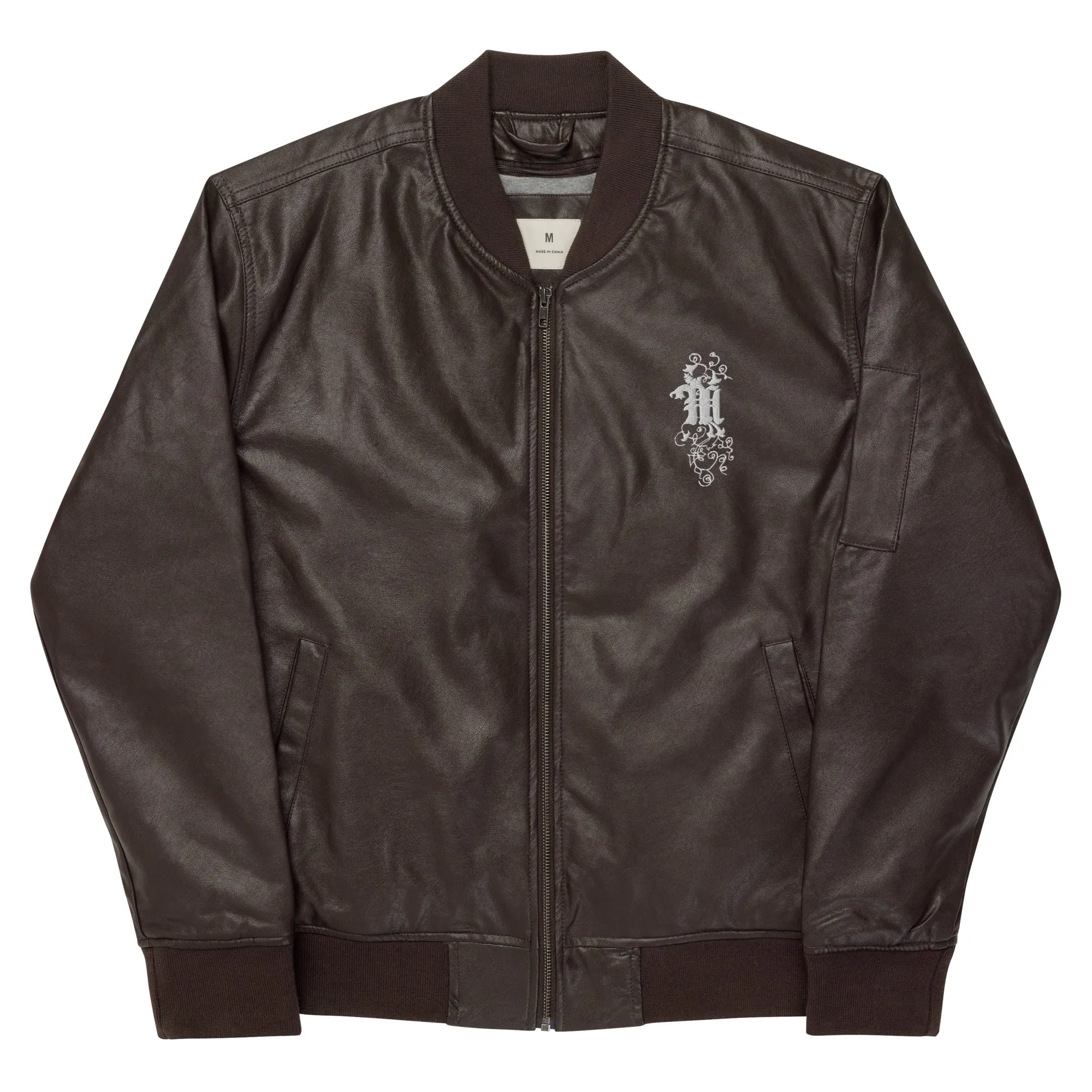 Maadish | Leather Bomber Jacket