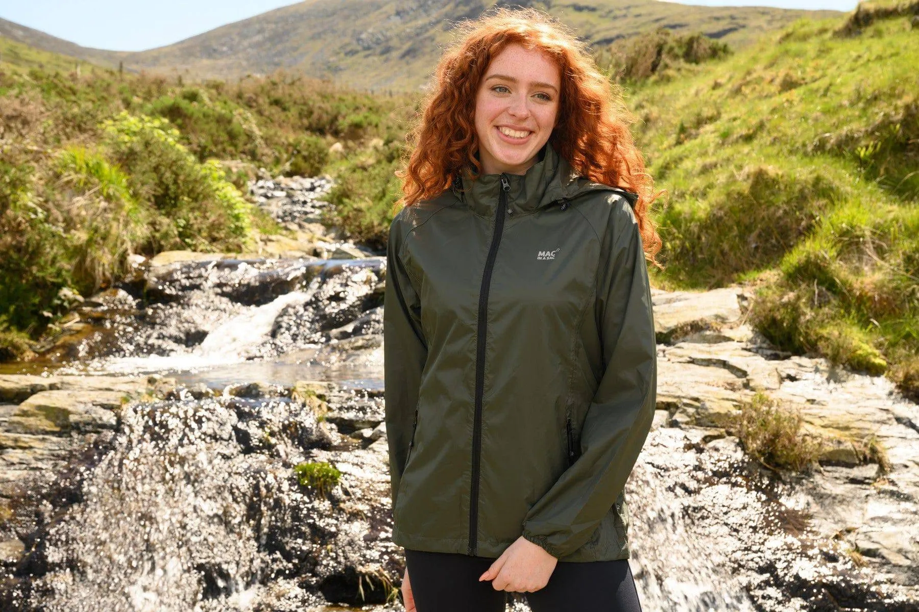 Mac in a Sac Adults Origin Waterproof Breathable Windproof Unisex Packable Jacket-KHAKI