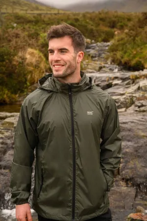 Mac in a Sac Adults Origin Waterproof Breathable Windproof Unisex Packable Jacket-KHAKI